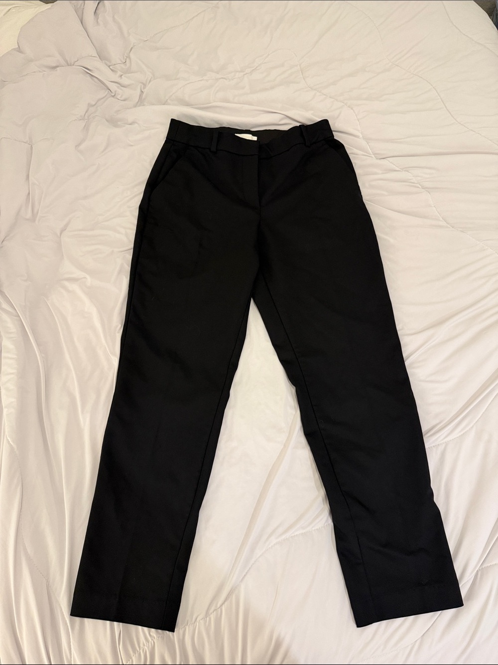 H&M Black Straight-Leg Women's Trousers